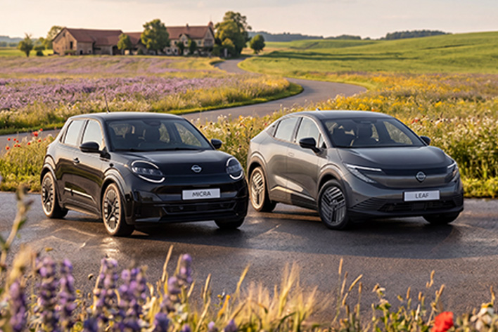 Electric Nissan vehicles on private lease via Arval  